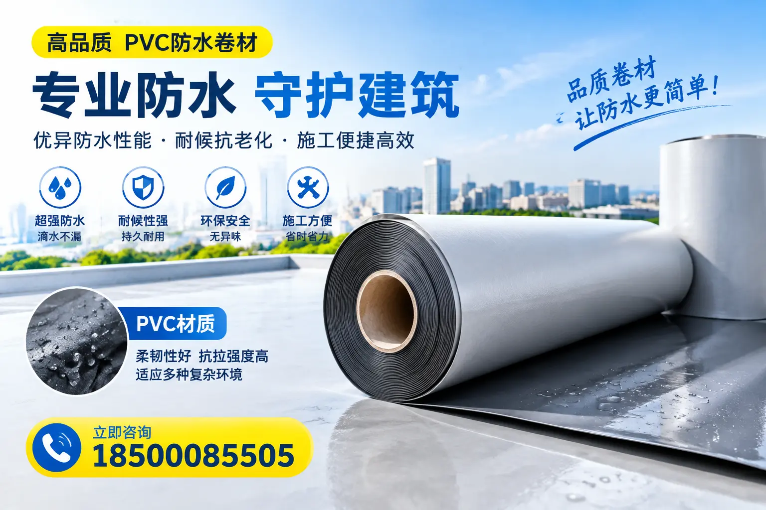 PVC防水卷材的安全性分析,阳泉居民需了解的知识