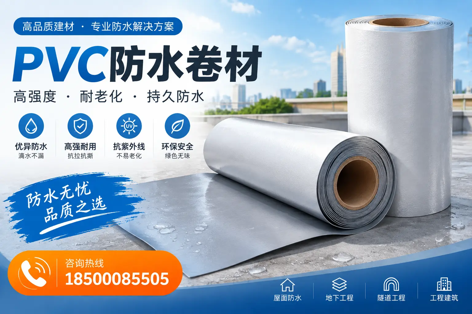 PVC防水卷材的使用寿命与维护周期,适合阳泉业主参考