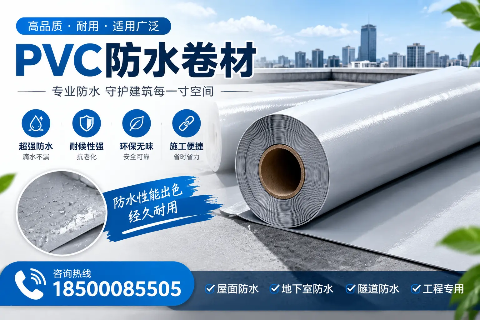揭秘PVC防水卷材的优缺点,适合阳泉消费者的全面解析