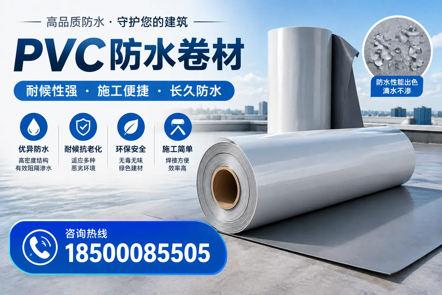 pvc防水卷材在阳泉的行业应用前景分析